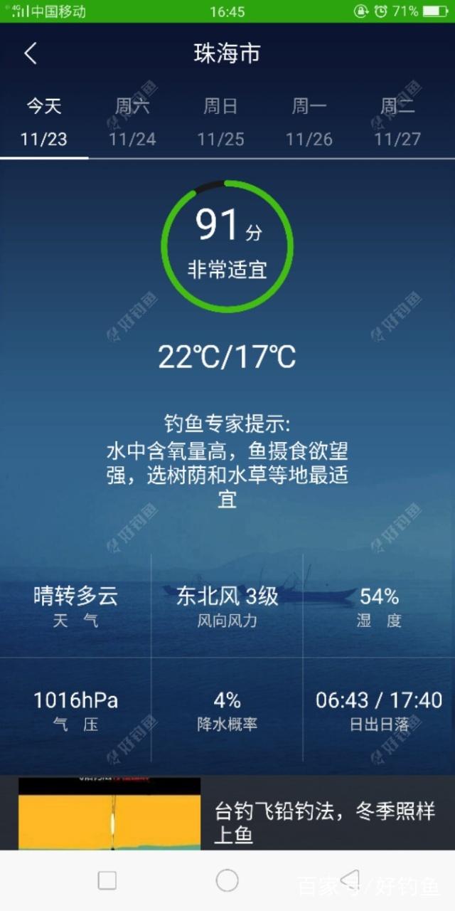 無懼寒冷夜釣羅非，剛好夠一餐